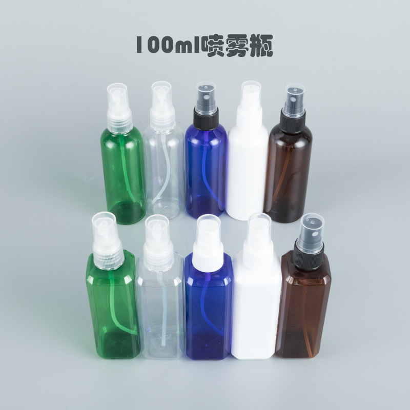 現物100ml丸肩角瓶細霧ノズル純露保湿水分装pet空瓶petボトル|undefined