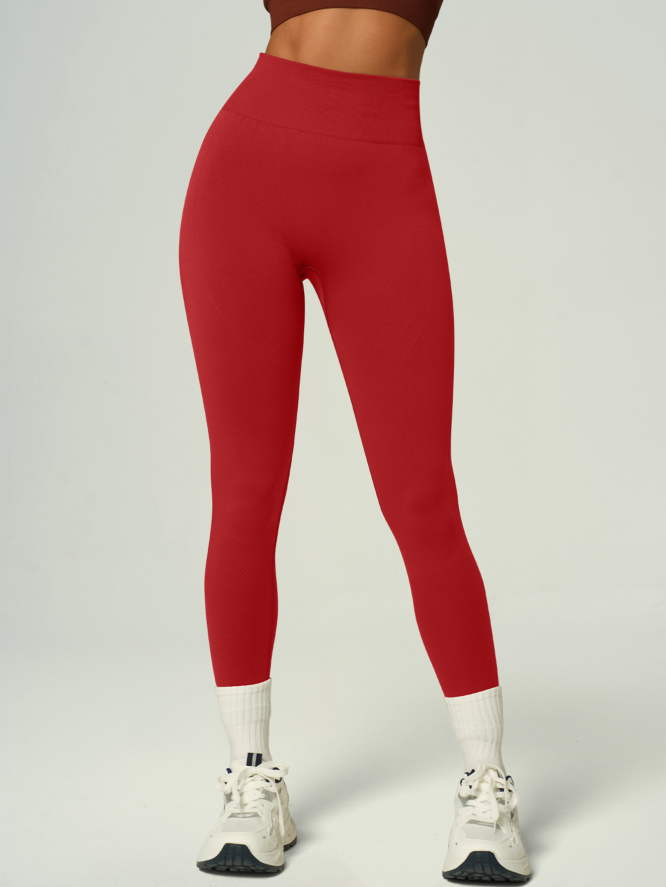 Transfronterizo Europa y América sin costuras de cintura alta elevación sin líneas embarazosas, pantalones deportivos de yoga, pantalones de gimnasio image 11
