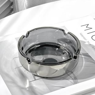Home Round Creative Ins Style Fashion Office Bedroom Classic Trendy Hotel Accessible Luxury Glass Ashtray