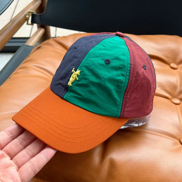 Korean Style Outdoor Quick-Drying Sports Peaked Cap Spring and Summer Men's and Women's Personalized Color Matching Embroidered Baseball Cap Sun Protection Visor