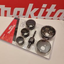 牧田MAKITA正品孔锯6件套装多功能木材石膏板金属塑料PVC圆形开孔
