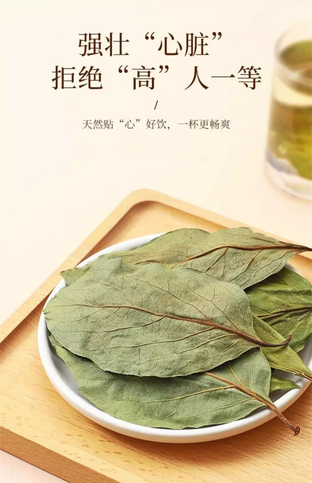 Wild Persimmon Leaf Tea Shi Ye 柿叶 Dried Herbal Tea Leaves 1600g Canister Frost Harvested Loose Bulk overview