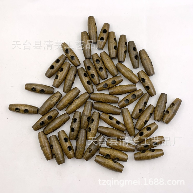 35*12mm marrón claro con botones de oliva abrigo con botones de cuerno 50 un paquete