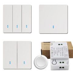 433M Wireless Remote Switch Home Wire-Free Panel Light Control 220V Single-Channel 10A Smart On/Off Switch