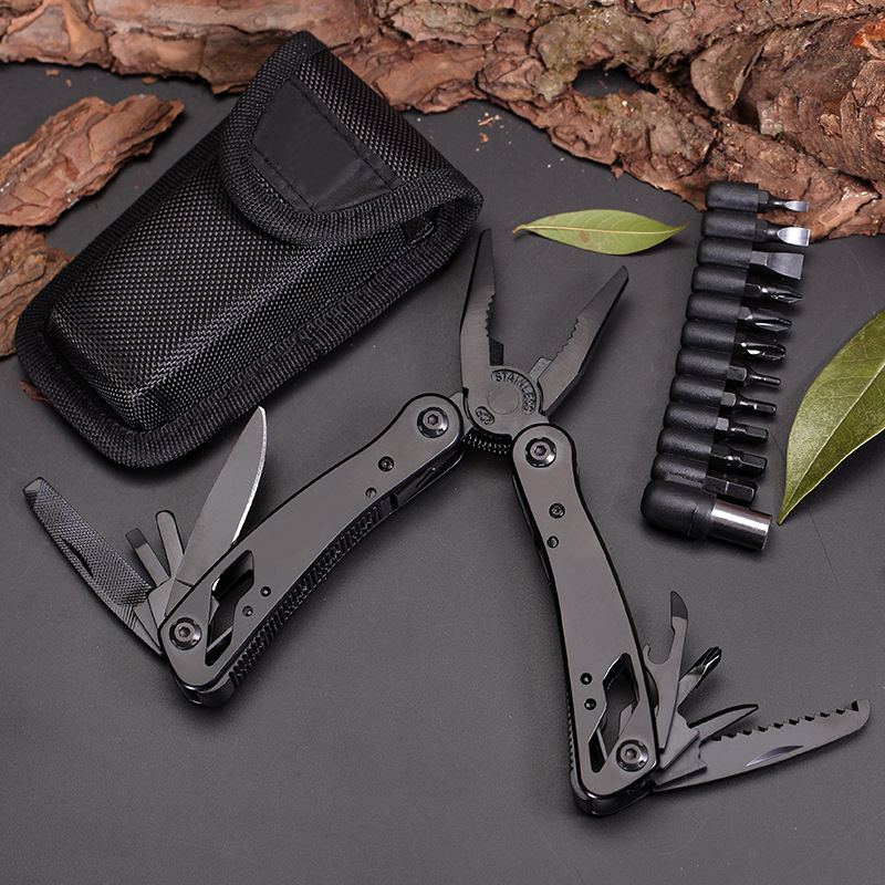多功能折叠钳带批头布套户外多用途求生刀不锈钢野营工具钳高品质