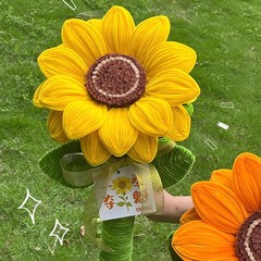ツイストスティックで一気に優勝、特大ひまわりの花束、手作りDIY素材パッケージ、実用的な誕生日や卒業祝い