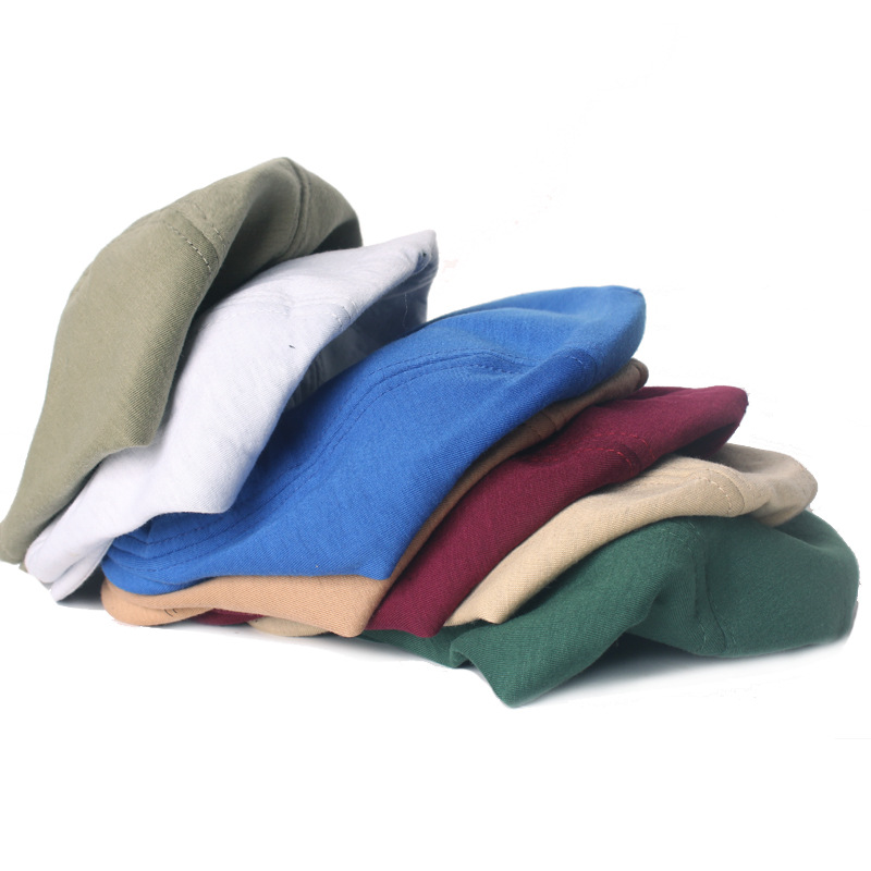 Unisex Solid color simple wool cap men and women's forward hat beret_voghion.com