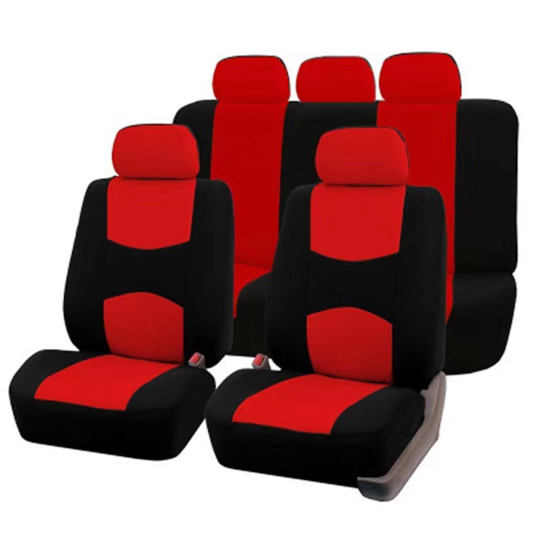 Comercio exterior transfronterizo asiento de automóvil cojín de tela de poliéster cuatro estaciones cojín de asiento universal cojín de asiento 4 piezas 9 piezas