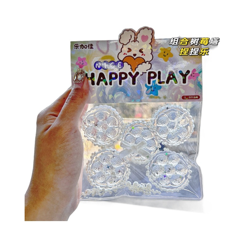 B Le Jiajia Combinación Dafu Estilo transparente Pellizcar Le Cat Claw Frambuesa Tpr Pellizcar Fábrica de juguetes de descompresión al por mayor