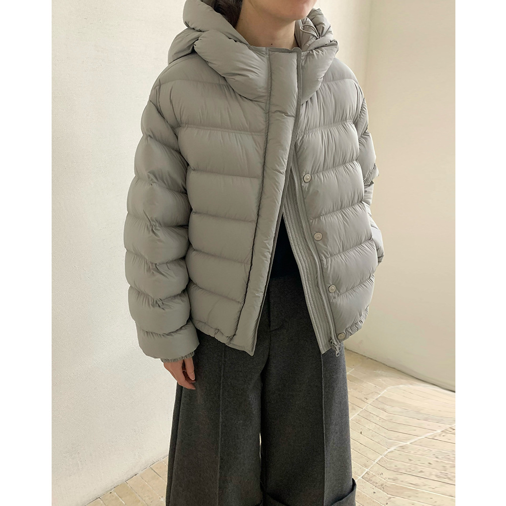 Evertrue 90 White Duck down Jacket Women's Warm Winter Korean Style Short Hooded Loose Jacket Trendy 68178