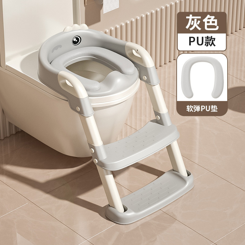 子供用便器の階段式の男の子と女の子の赤ちゃん専用のトイレの補助マットの階段は足を踏みます。|undefined