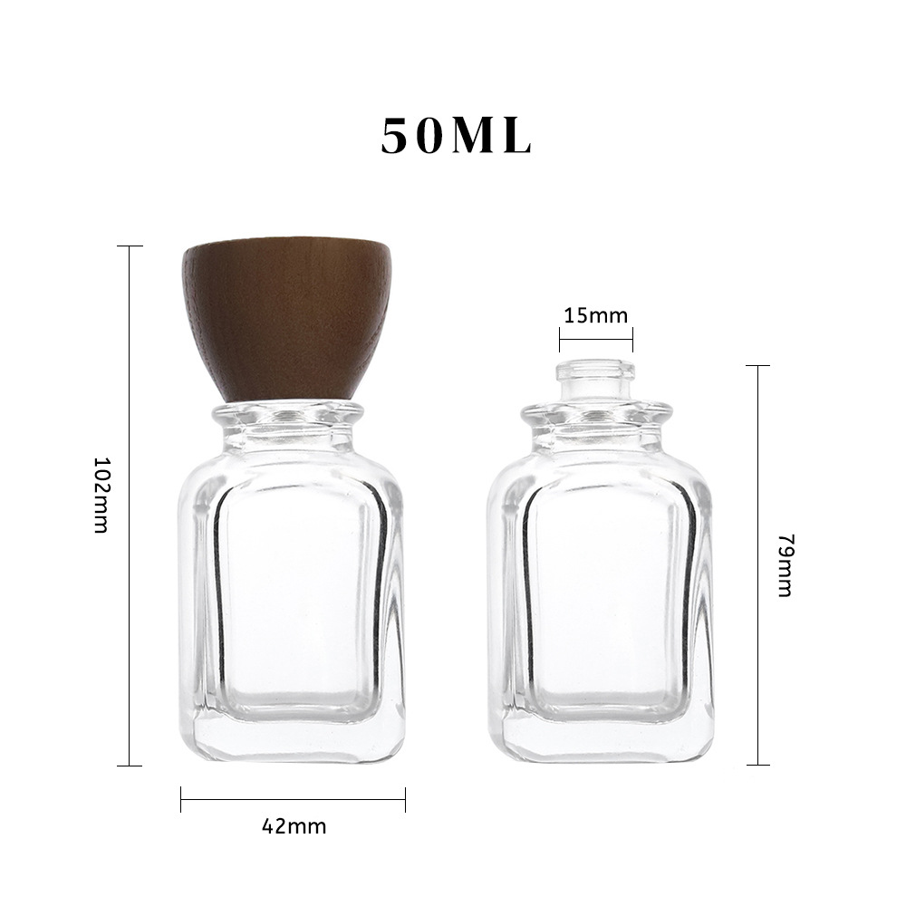 Los fabricantes venden botellas de perfume transparentes al por mayor con tapa de aspersor, botellas de vidrio vacías se pueden rociar en color como etiquetas logo image 7