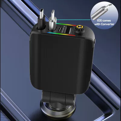 Cross-border car charger E1 supports 120W Siqaret yandırıcısı