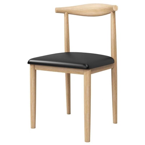 休闲北欧牛角餐椅卧室学习家用靠背成人椅子现代简约轻奢电脑凳子