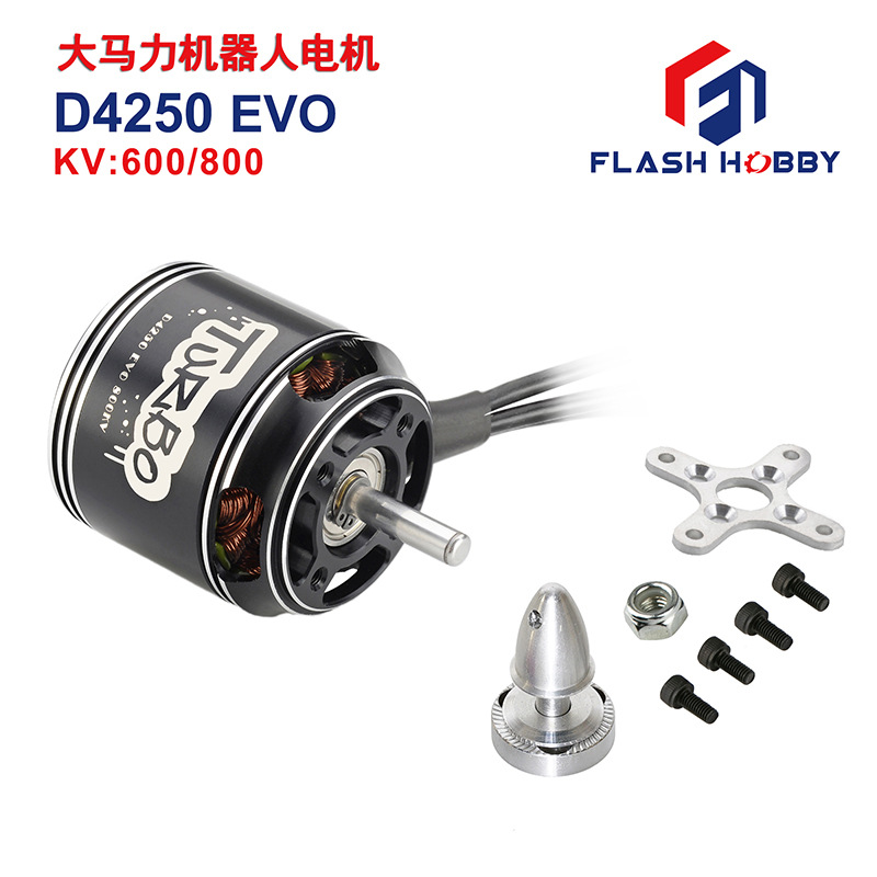 D4250EVO 브러시리스 모터 600KV 800KV DC 모터 전기 화장실 브러시 플라이 shun FLASHHOBBY