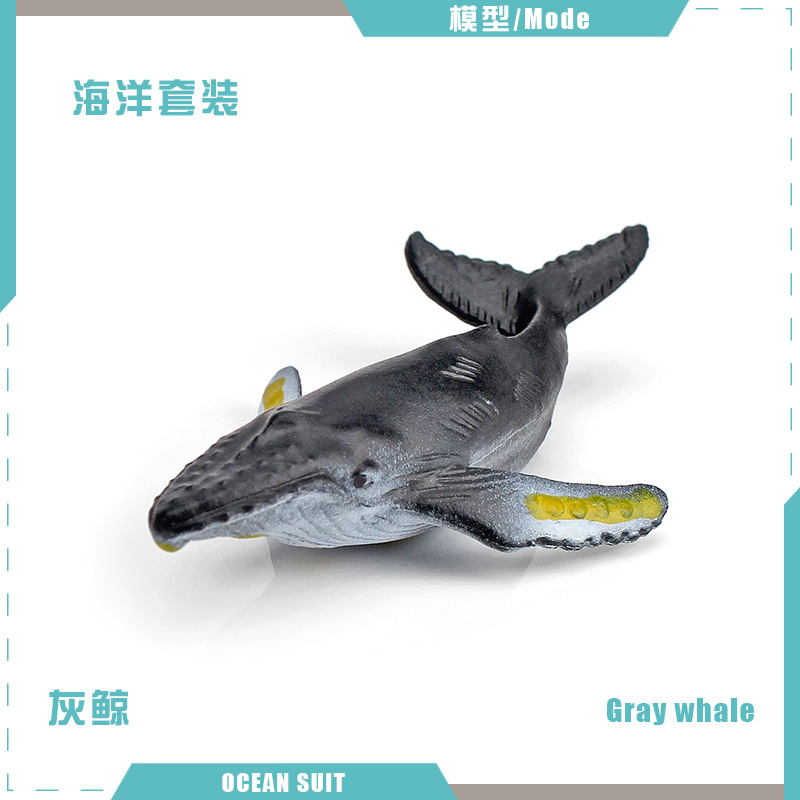 Simulación transfronteriza de una variedad de animales marinos traje de tiburón ballena tortuga delfín pingüino cangrejo criaturas marinas adornos