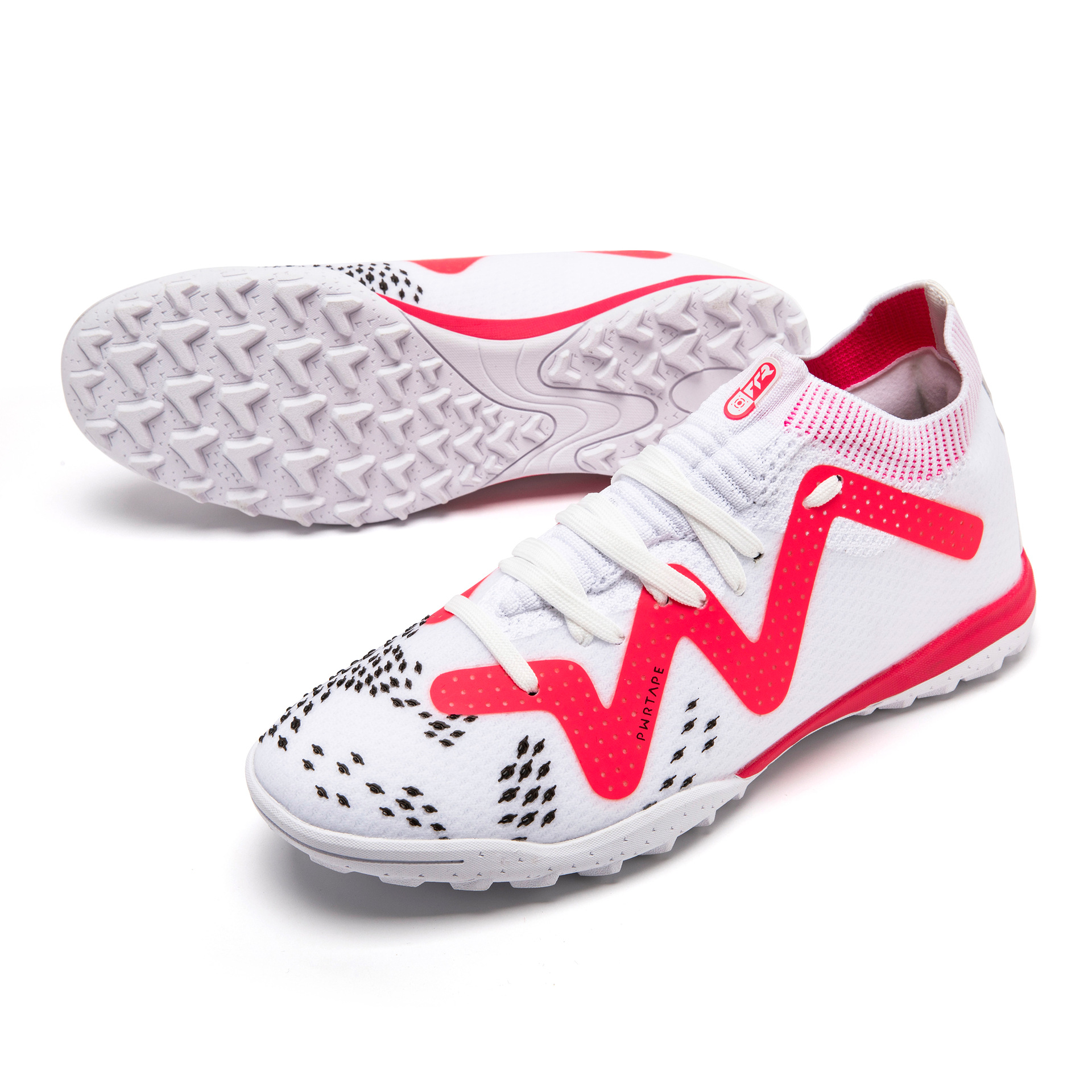 Pavo roto-rosa blanco