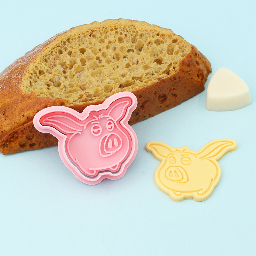 Molde de galletas de Nezha simulado, herramientas de repostería con diseños de dibujos animados de Ao Bing, Ao Guang, Shen Gongbao, Shijin y Bestia del Límite de la Emperatriz