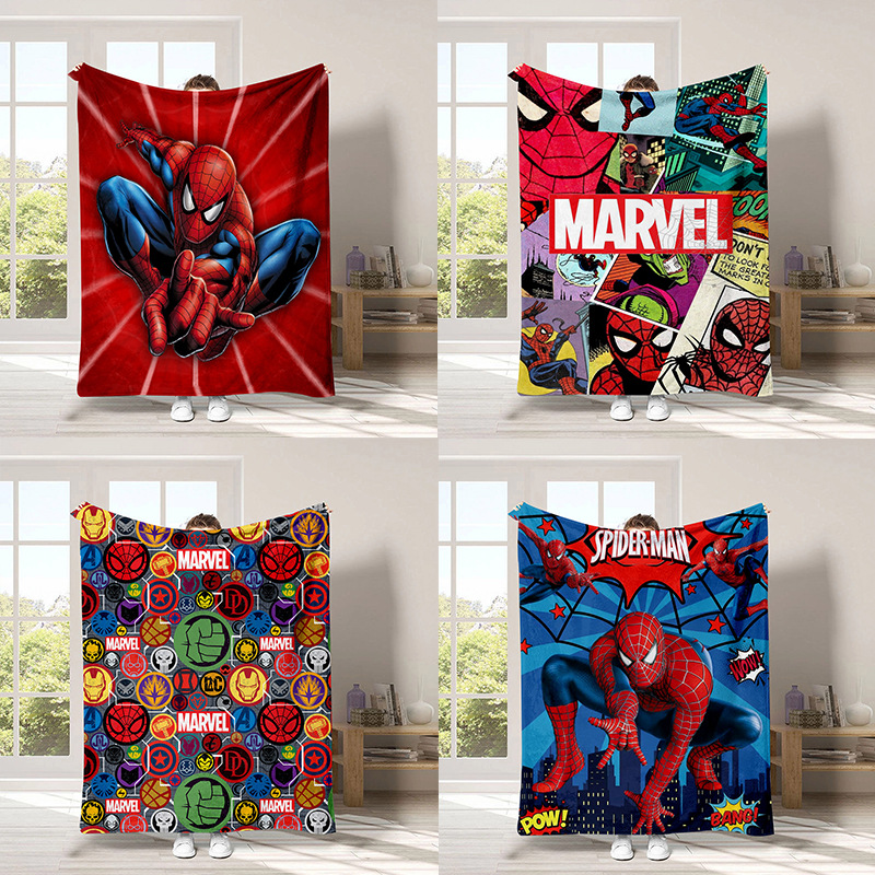 Nuevos productos Spider-Man - Marvel Avengers mantas sofá acondicionado mantas engrosadas mantas impresas fabricantes