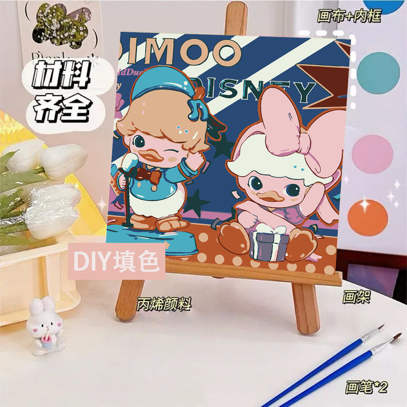 サンリオデジタル油絵 diy 手描きカラーリングクロミメロディー漫画かわいい装飾画メーカー卸売|undefined