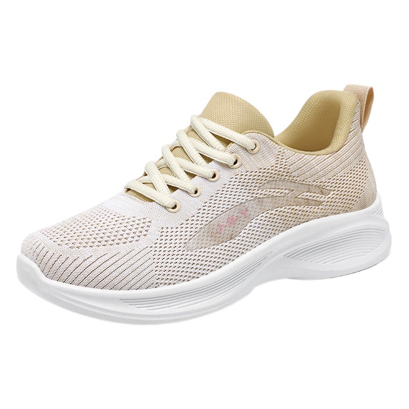 Zapatillas Deportivas para Mujer 2025, Calzado Deportivo Informal con Suela Suave, Transpirable, de Malla Tejida, Venta al por Mayor, Dropshipping