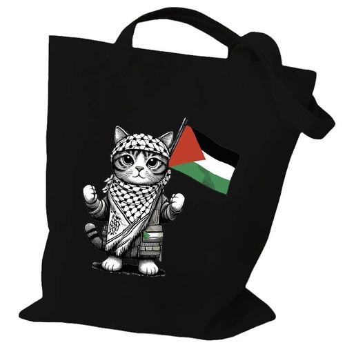 Middle Eastern Graphic Printing Canvas Bag for Men, Shopping Bag, Storage, Arabic, Reusable Tote Bag, Handheld Bag