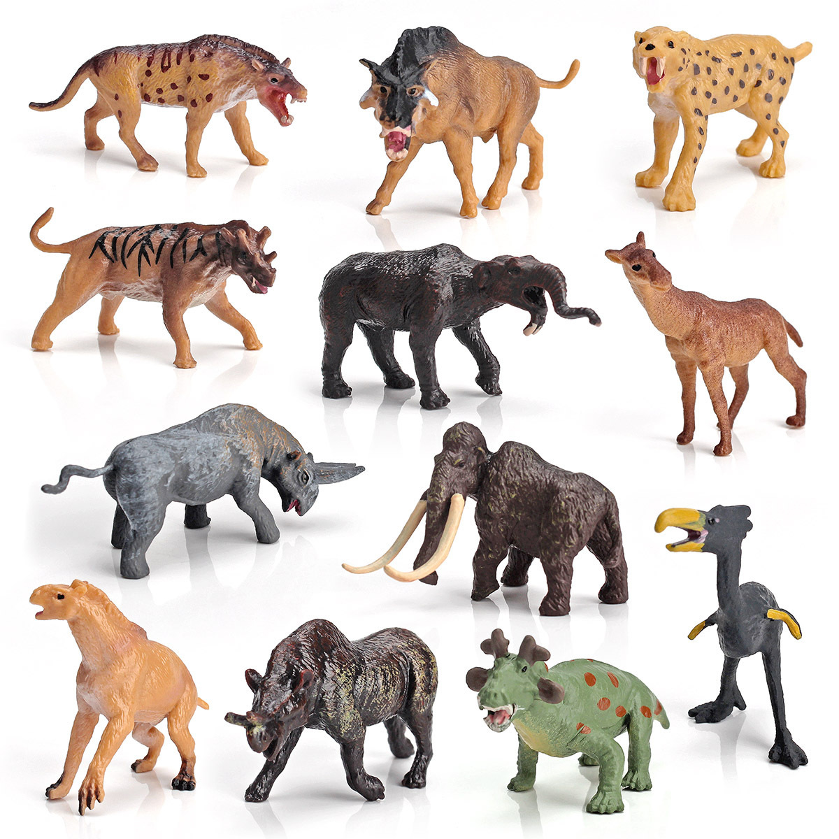 Transfronterizo simulación tiempos antiguos traje modelo prehistórico animal dientes de sable Tigre pesado pie bestia gigante Xi escritorio adornos estáticos