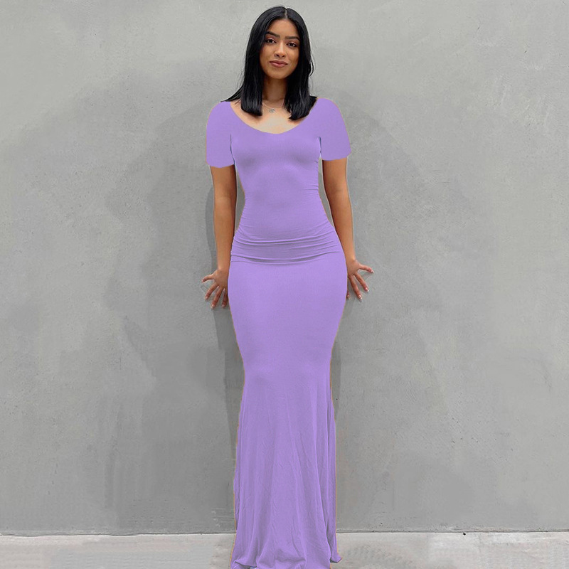 Europa y América transfronteriza nueva Kardashian desnata mono de las mujeres Vestido largo de comercio exterior casual SLIM-Fit de manga larga mono de casa image 30