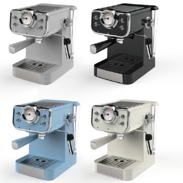 Máquina de café espresso retro hogar completo semiautomático 20bar vapor espuma de leche personalizada