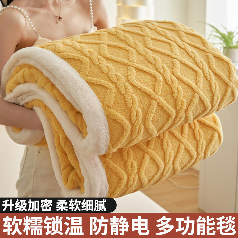 Fronteriza brida manta de peluche gruesa torre de cubierta de oficina siesta manta de peluche de coral manta de aire acondicionado manta de regalo manta al por mayor