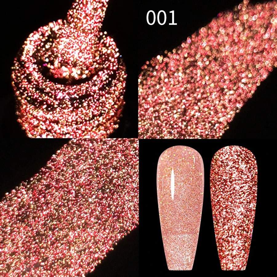 Gel UV con Brillo de Diamante Multicolor, Secado, Capa de sellado, Refuerzo para Salón de Uñas image 8