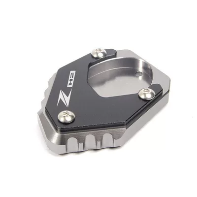 Suitable for Kawasaki Zh2 20-23 Modified Cnc Kickstand Enlarger Pad, Small Side Stand Foot Pad Accessories (Ayaqaltılar (Kovriklər)) - standard-gray-one