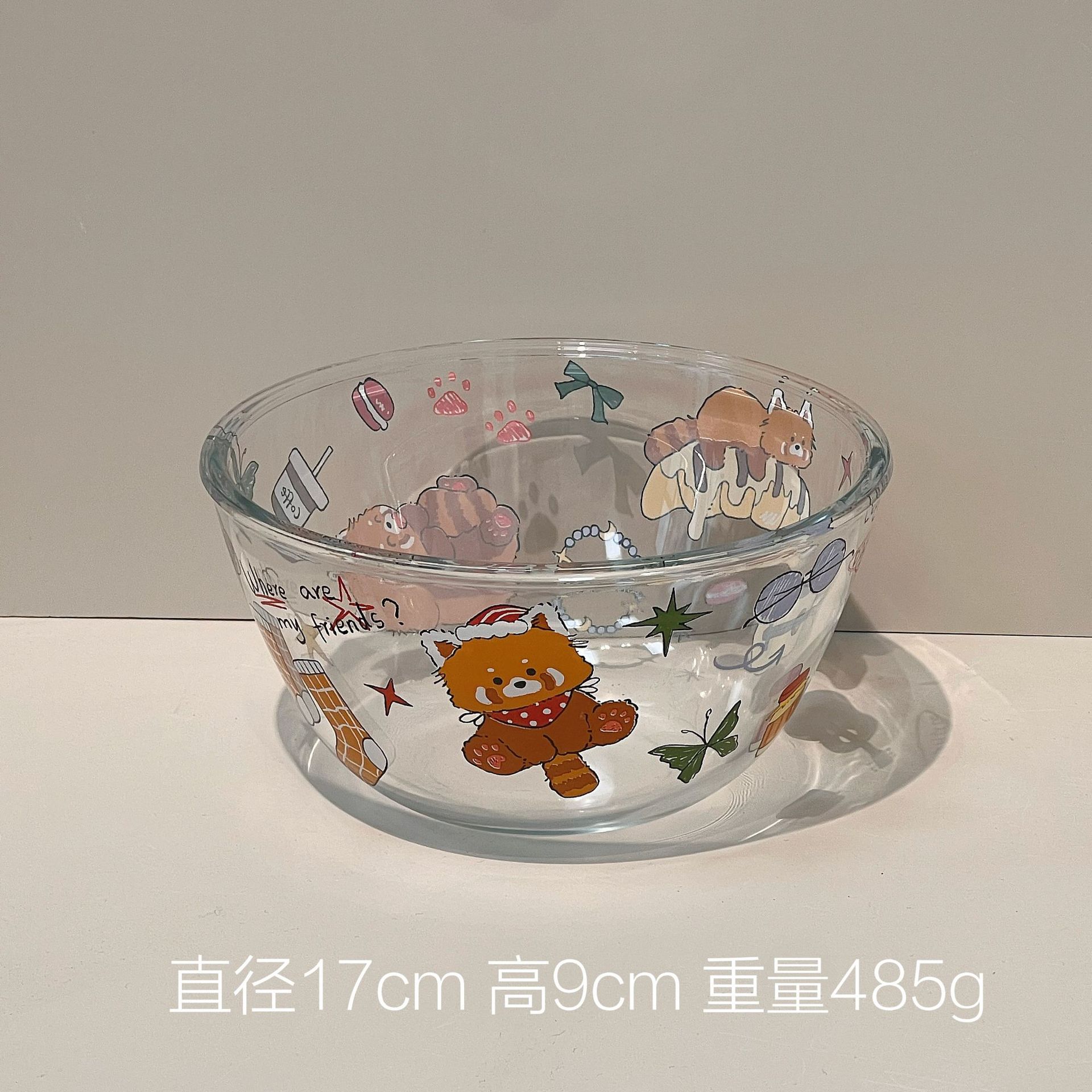 너구리 - 6.5inch 샐러드볼 (투명 36개/박스)