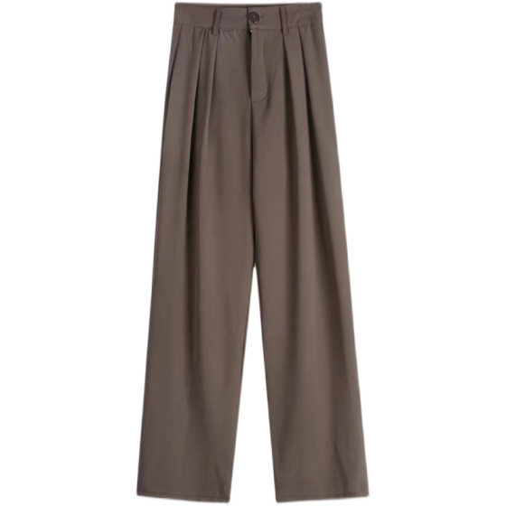 Spring and Autumn Sports Pants Loose Casual Pendant Wide Leg Pants Women's Nine-point Mop Pants Women's Trendy Color High Waist Dress Pants for Women