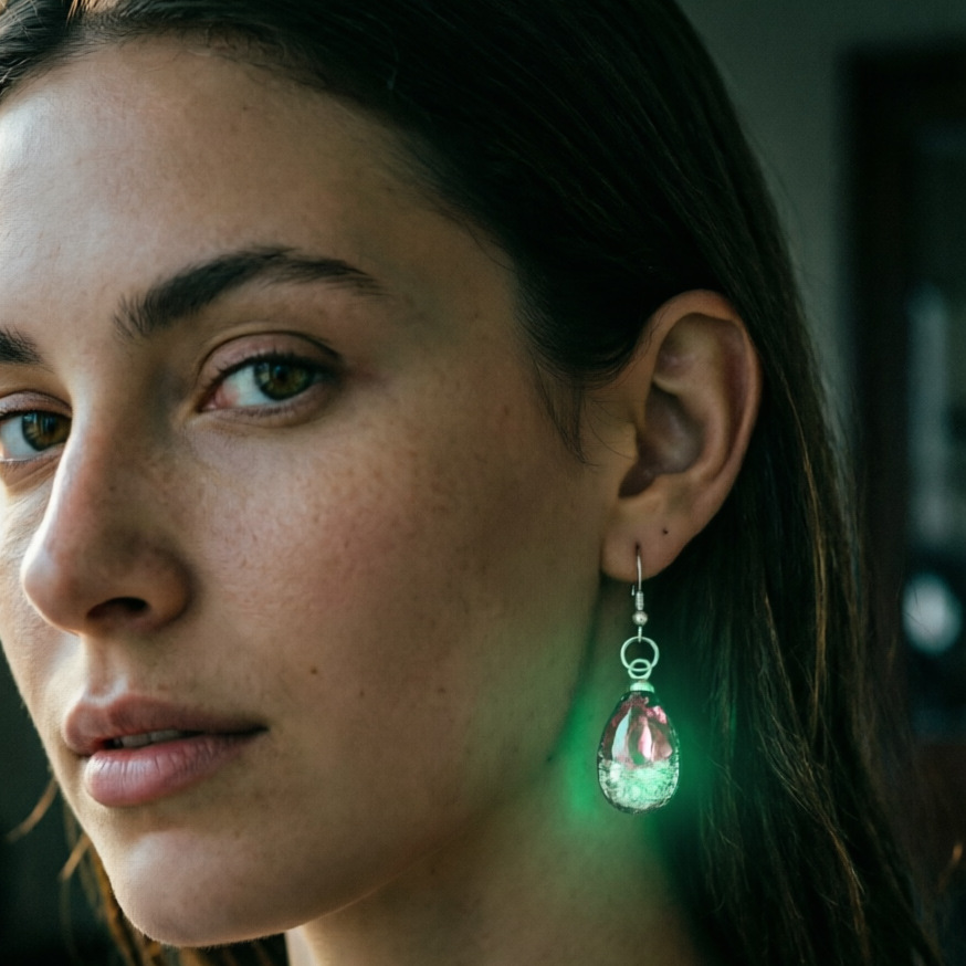 국경을 넘나드는 컬러풀한 글레이즈 귀걸이, 오리온 반딧불 시리즈, 형광 개성 있는 에스닉 스타일 여성용 귀걸이