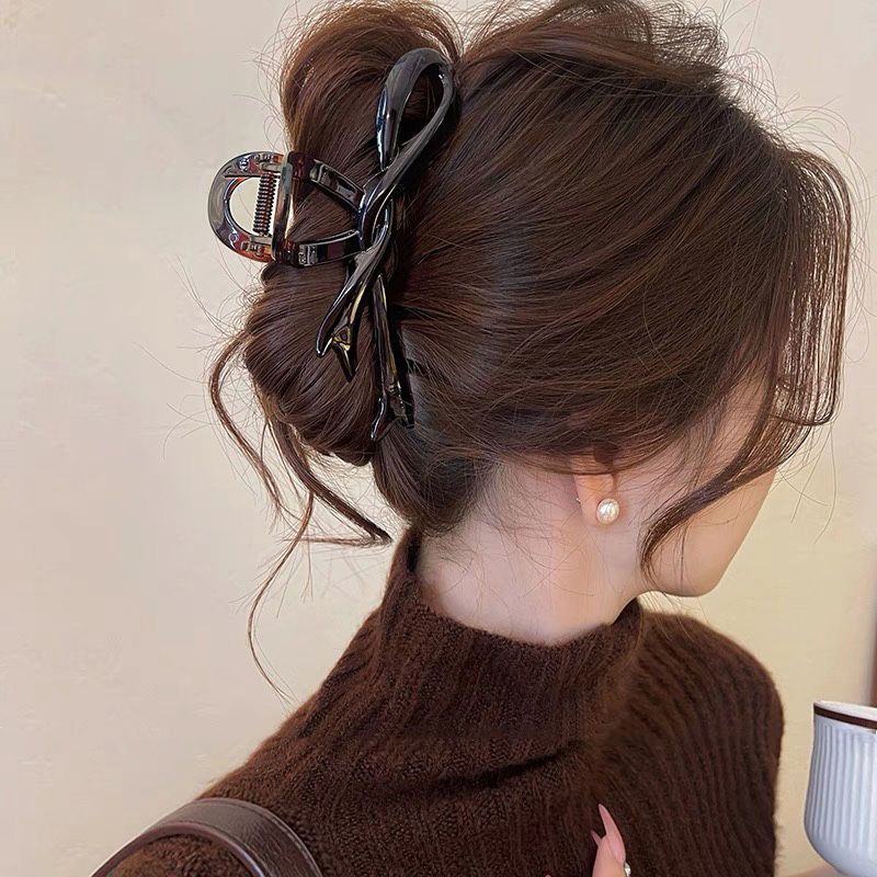 2025 nuevo clip de agarre de amor para mujer, gran volumen de cabello, horquilla, horquilla de tiburón de alta calidad, horquilla de tiburón, accesorios de principios de primavera