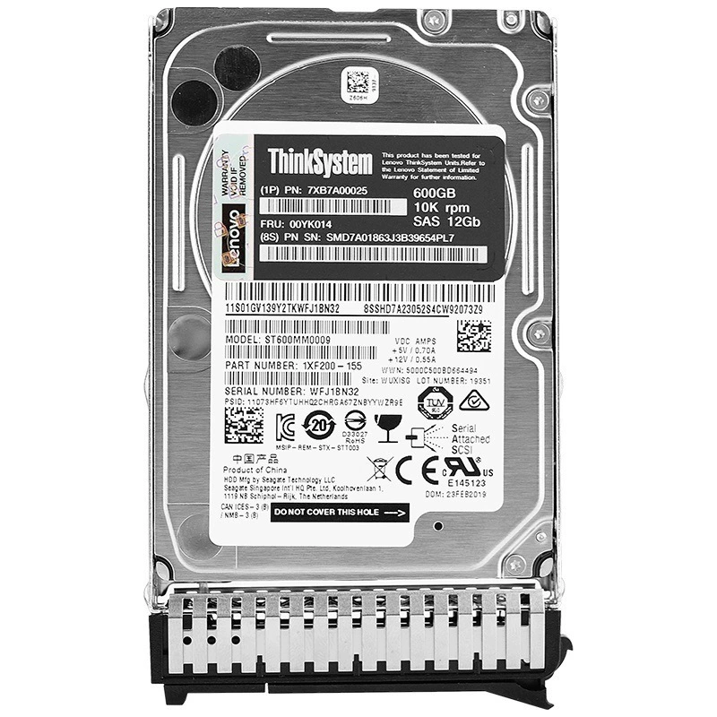 600G 10K SAS 12G 2.5-дюйм ST600MM0009 00YK014 Сервер