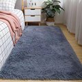 ins风丝毛地毯素色北欧卧室客厅长毛绒满铺床边毯丝毛地毯纯色