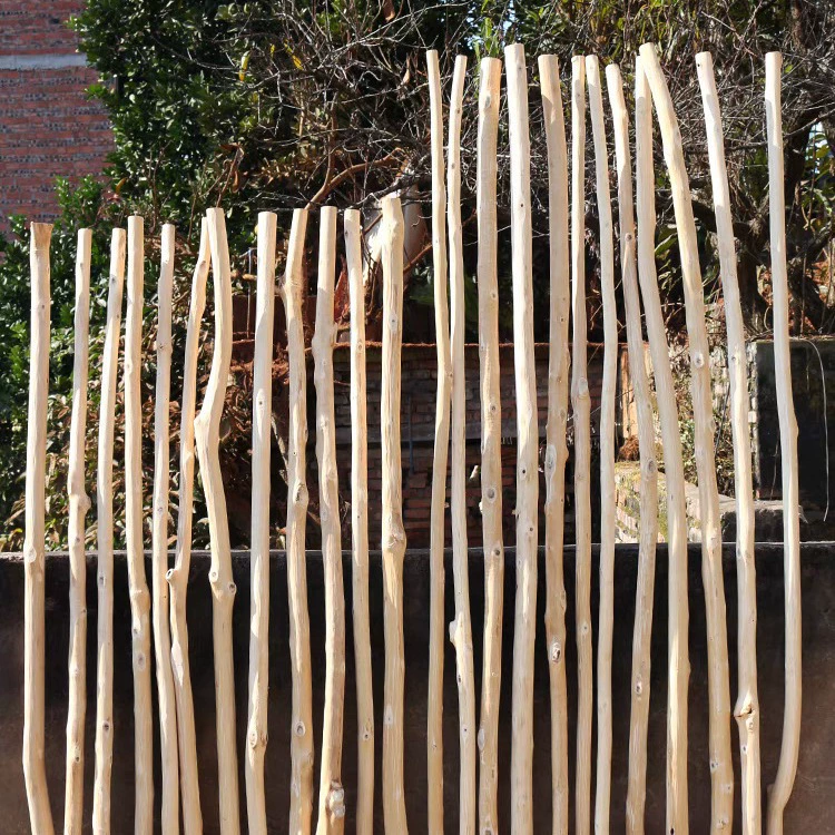 Натуральные бревна очищенные и сухие ветки гостиной