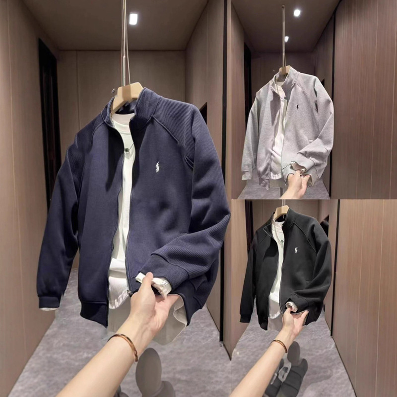 Autumn New Stand-Up Collar Cardigan Zipper Sweatshirt Fashionable and Versatile Couple Style Casual Versatile Jacket Jacket for Men