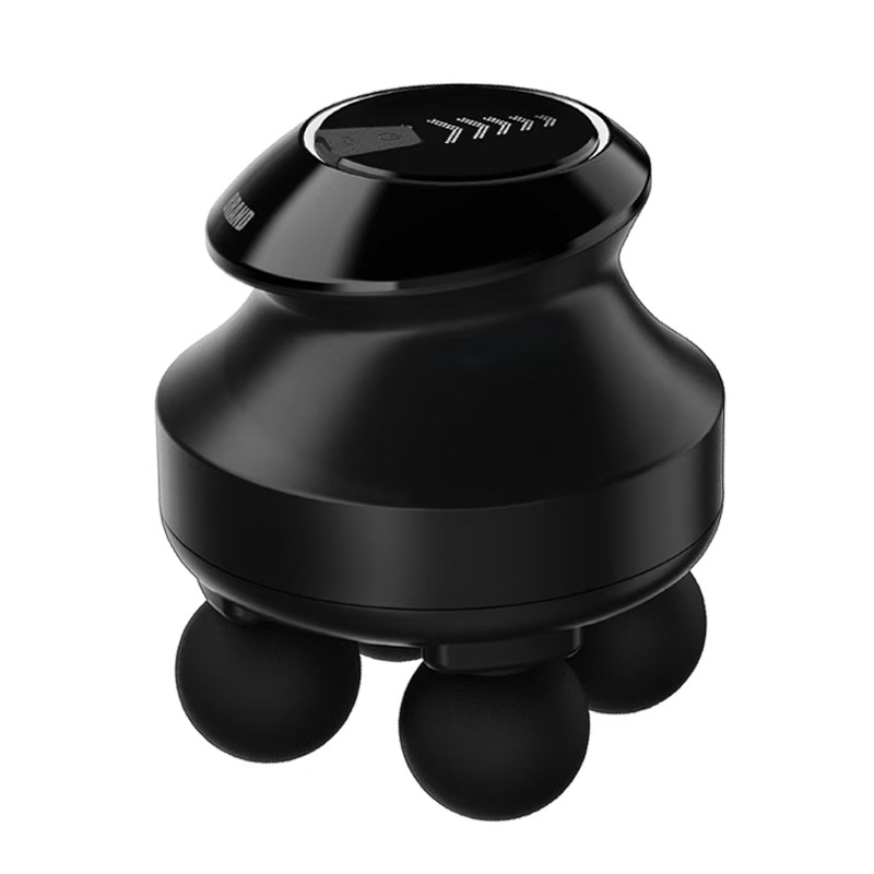 Pistola de Fascia de cuatro cabezas sin cepillo de nivel profesional transfronterizo potente masajeador totalmente automático masajeador eléctrico profundo muscular