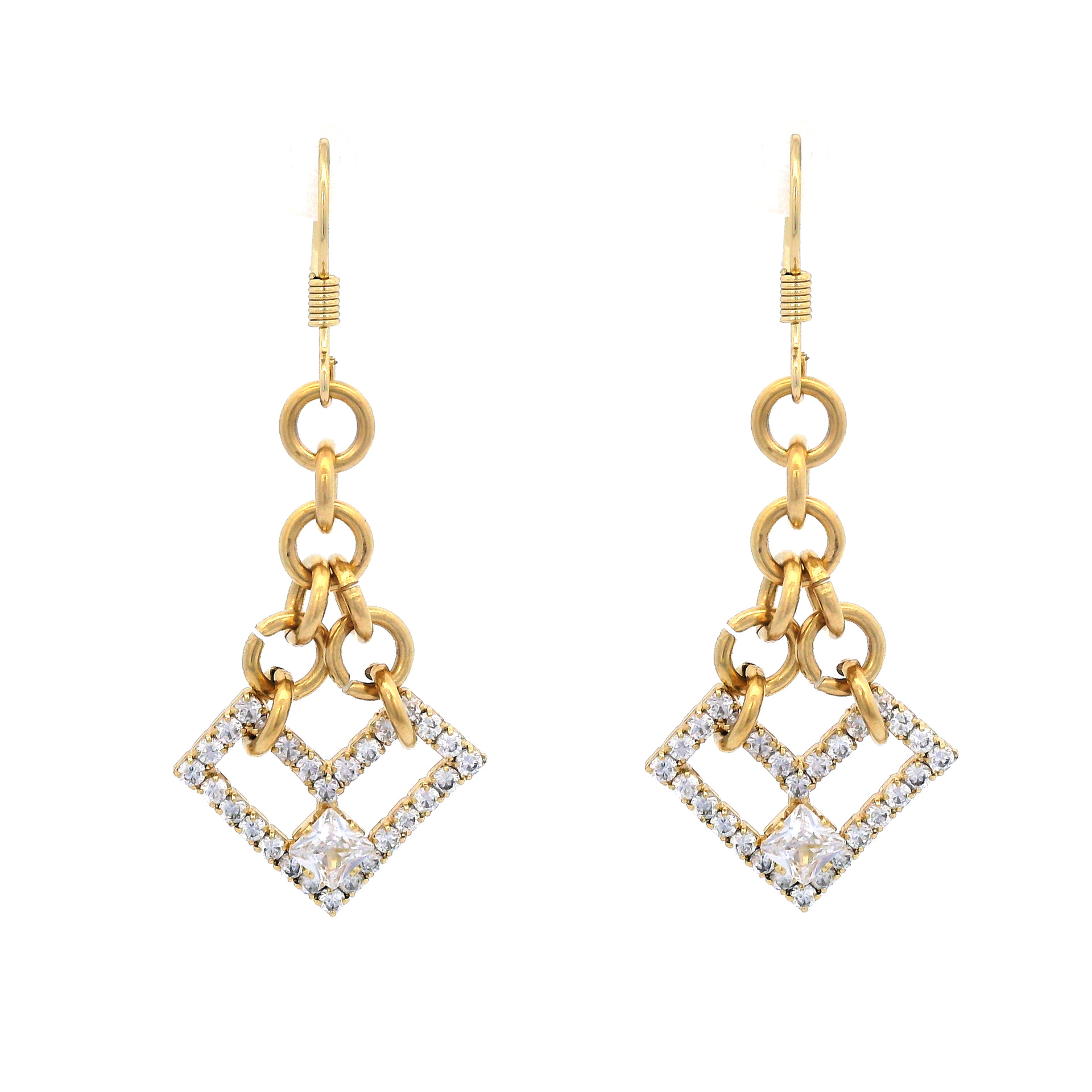 Joyería Xuping ligera incrustada con aretes de oro de zirconio de amor de alta calidad de moda ligera y lujosa orejas de verano para mujeres