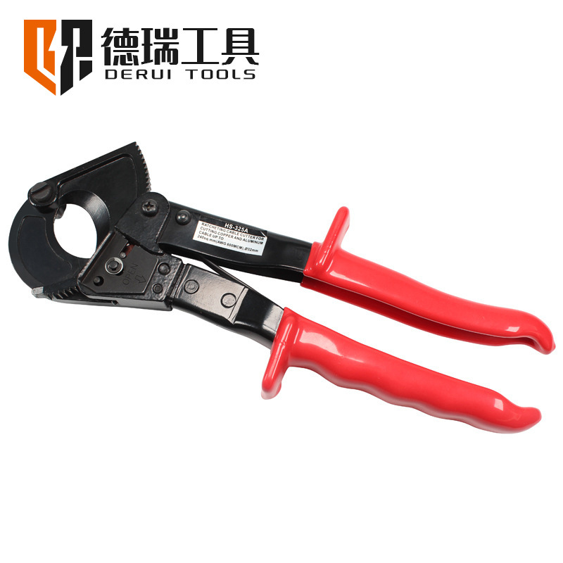 HS-325A棘轮式电缆剪铜铝线缆剪断线钳省力工具剪刀切线钳电缆剪