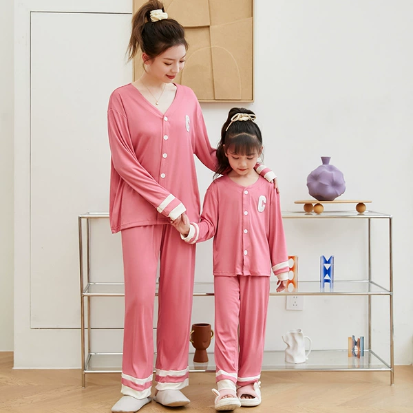 Cardigan, pijama, fuchsia set
