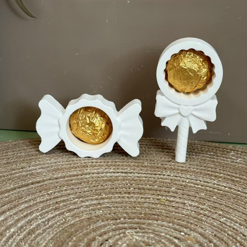 ホリデーリボンギフトシリコンモールドギフトアロマキャンドル立体装飾品シリコンモールド手作りDIY|undefined