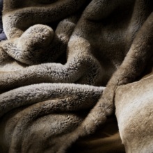 WT2U兔毛盖毯子冬季沙发毯子床上用仿兔毛绒皮草盖毯加厚保暖