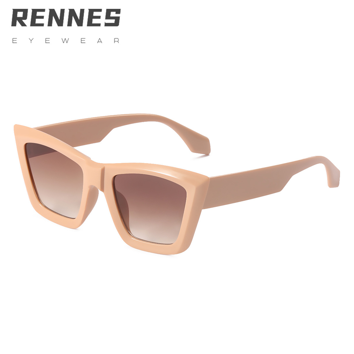 2022 nuevas gafas de sol para hombres y mujeres gafas de sol cuadradas de moda gafas de sol a prueba de rayos UV gafas de color caramelo 97114