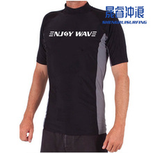 SR.SURF 男士短袖冲浪衣沙滩防晒服莱卡衣抗UV50+浮潜服