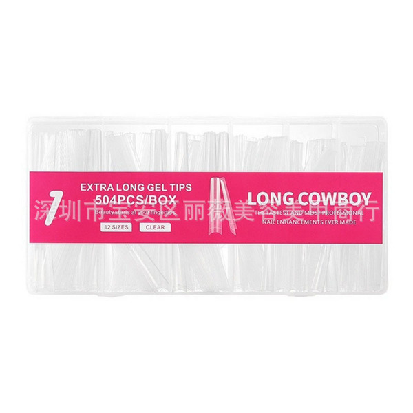 Extra-long fake nails