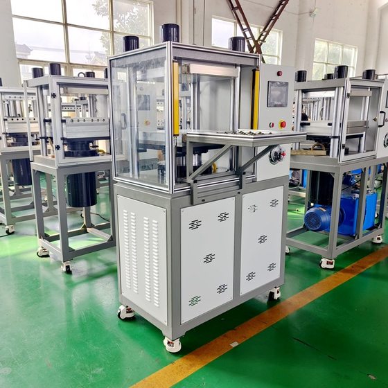 Small flat tablet press automatic rubber plastic stamping forming machine laboratory double vulcanizing machine